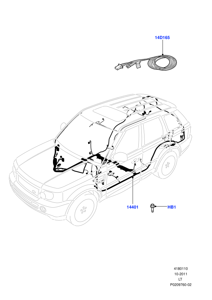 Electrical Wiring - Engine And Dash (Main Harness)((V)TOAA999999 (V)FROMAA000001)