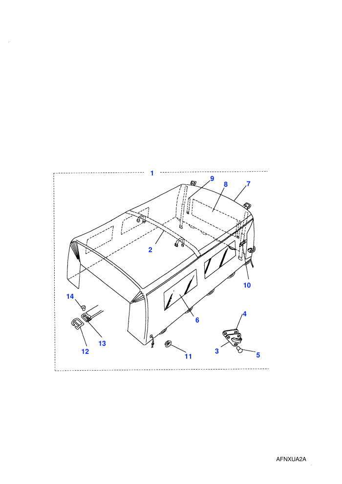 Hood Assy Canvas - Bulkhead Fixing (110,With Truck Cab)