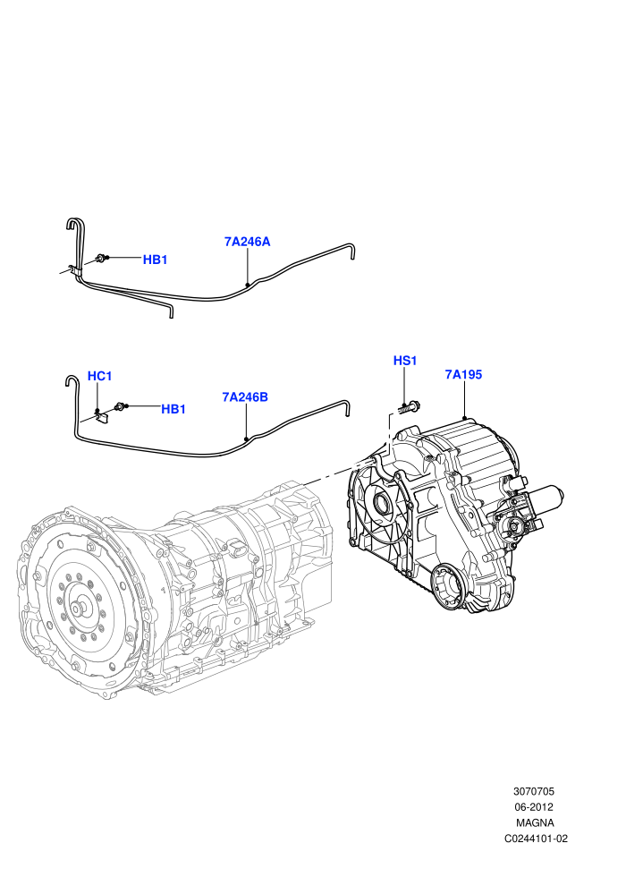 Transfer Drive Case (8 Speed Auto Trans ZF 8HP45,8 Speed Auto Trans ZF 8HP70 4WD,8 Speed Auto Trans ZF 8HP70 HEV 4WD,With 2 Spd Trans Case With Ctl Trac)((V)TOGA999999 (V)FROMDA000001)