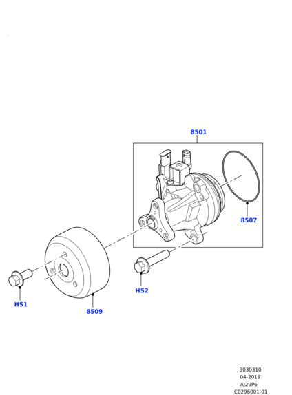 LR131224 LAND ROVER Прокладка водяного насоса 3.0D AJ20D6