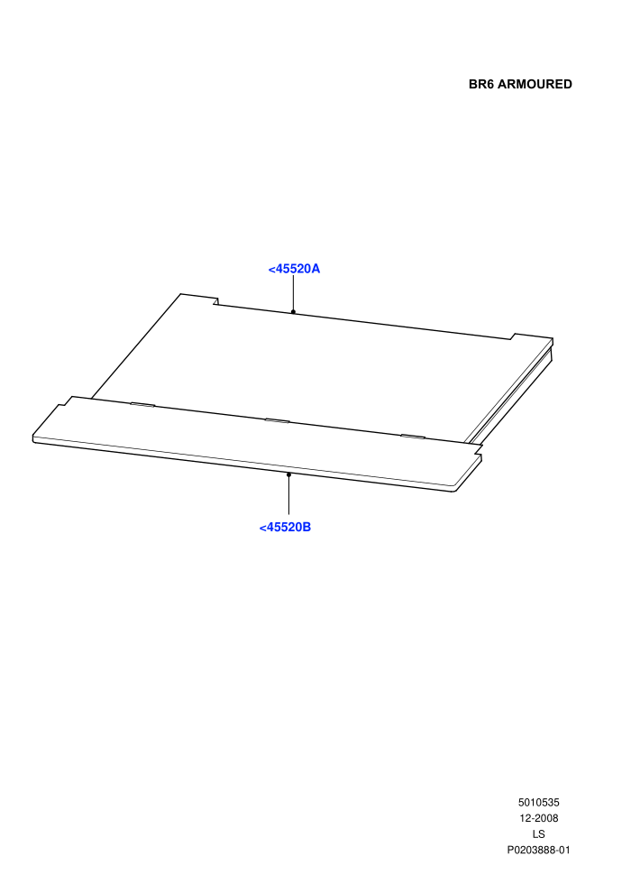 Load Compartment Trim (4050KG ECWVTA,With B6 Level Armouring)((V)FROM9A000001)