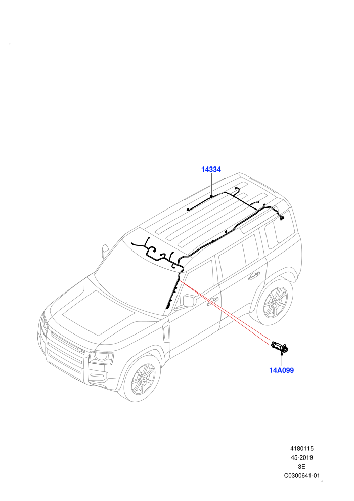 Electrical Wiring - Body And Rear (Roof)((V)TON2999999)