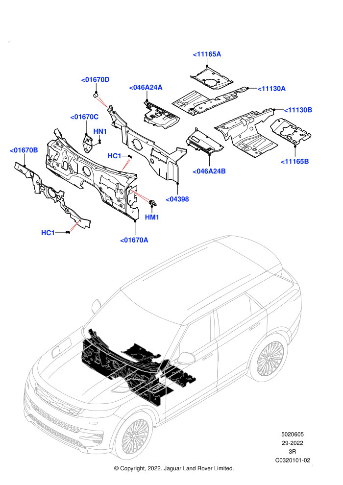 Insulators - Front (Passenger Compartment)