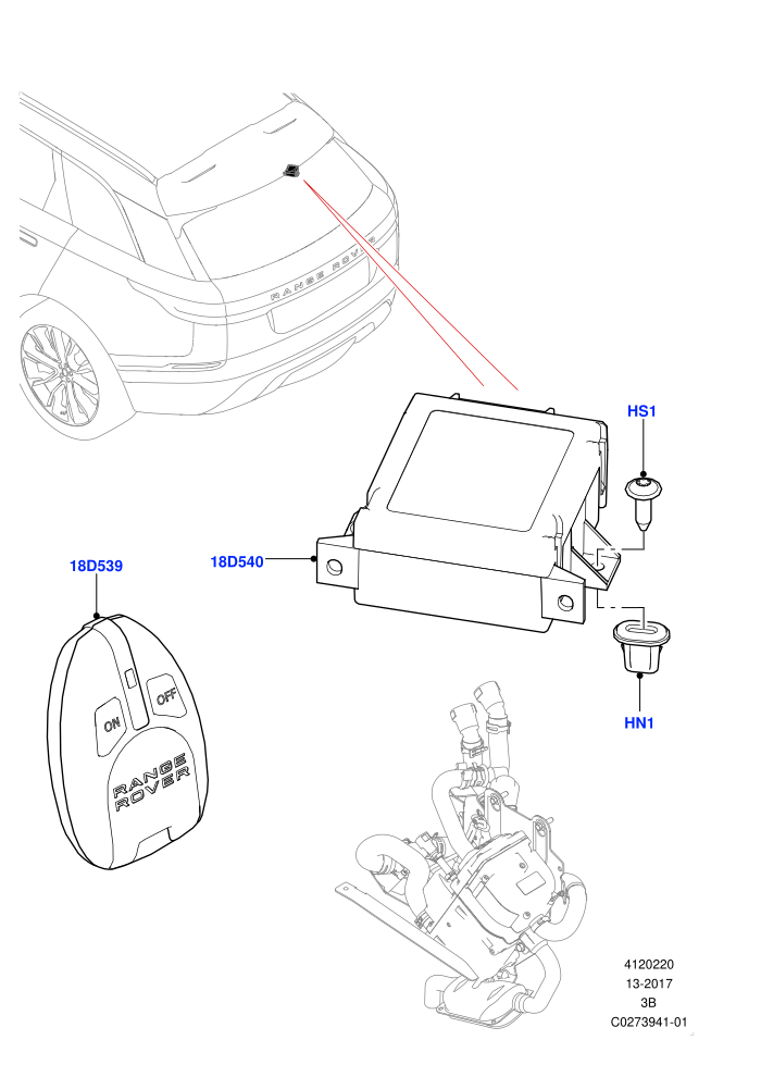 Auxiliary Fuel Fired Pre-Heater (Park Heating With Remote Control)((V)TOLA999999)