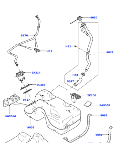 LR000966 EUROSPARE Кольцо уплотнительное крышки топливного бака
