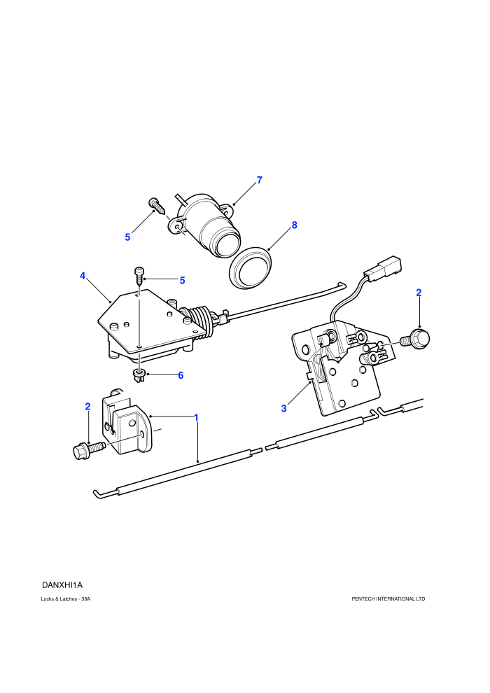 Lower Tailgate Latch Mechanism