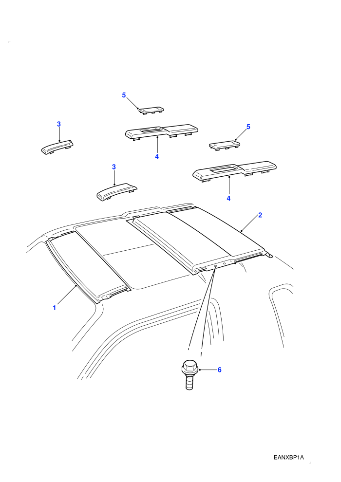 Roof Assembly (3 Door Soft Back/Hard Back)