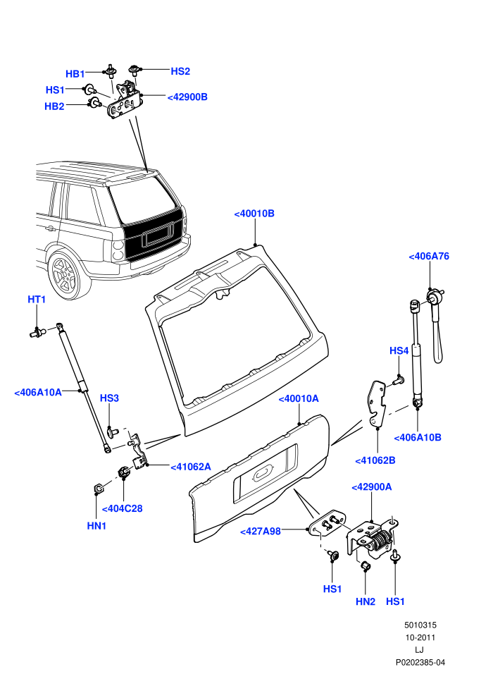 Luggage Compartment Door (Door And Fixings)((V)FROMAA000001)