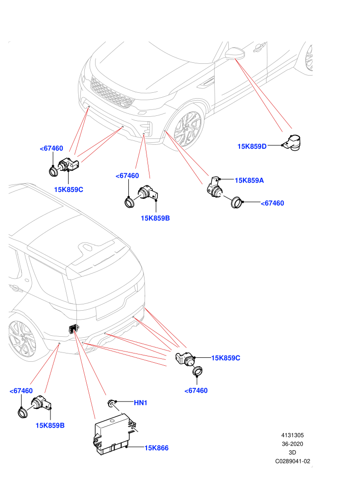 Parking Distance Control (Nitra Plant Build)((V)TOL2999999 (V)FROMK2000001)