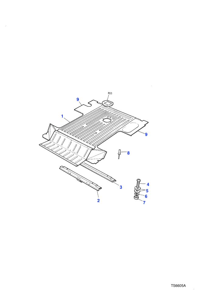 Rear Floor-From (V) GA441004