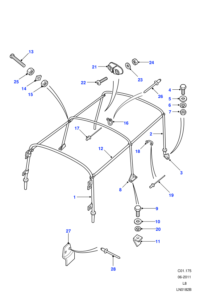 Hoodsticks (110&nbsp;Wheelbase,Soft Top)((V)FROM7A000001)