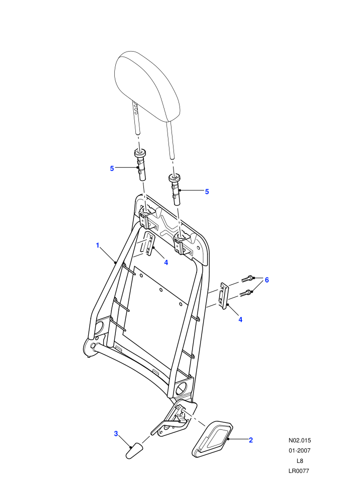 Front Seat Back ((V)FROM7A000001)