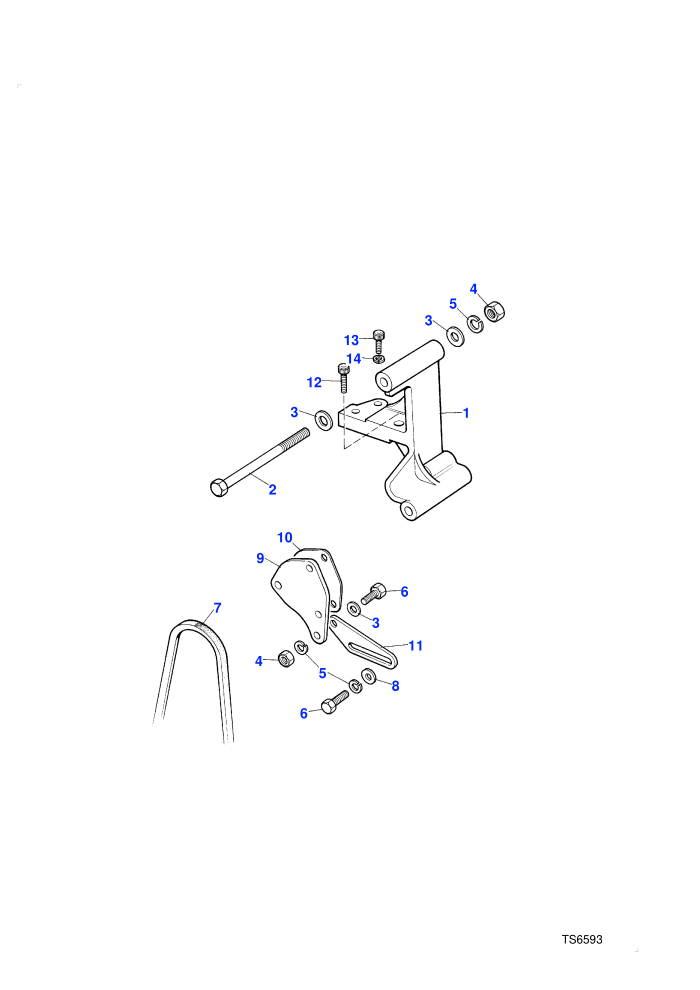 Alternator Mountings (2.4L 4 Cyl VM Turbo Diesel)