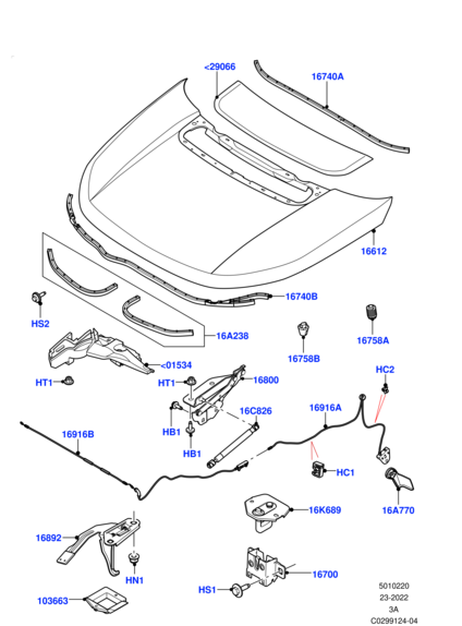 LR138829 LAND ROVER Ответная часть замка капота VELAR/D5