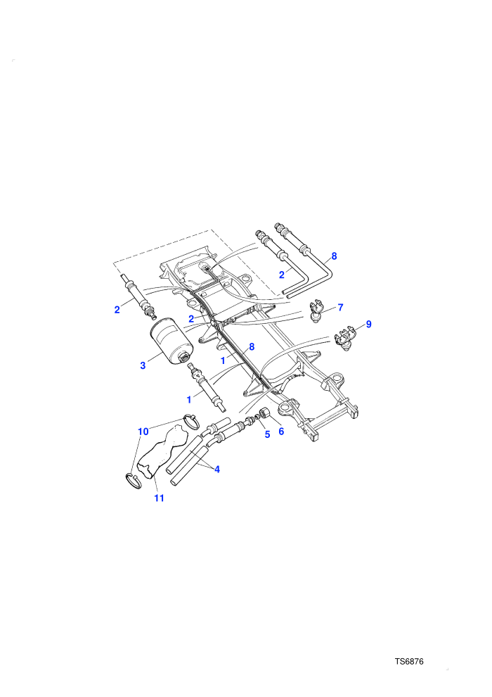 Fuel Pipes (Petrol V8 L/R EFI)((V)FROMHA464554)