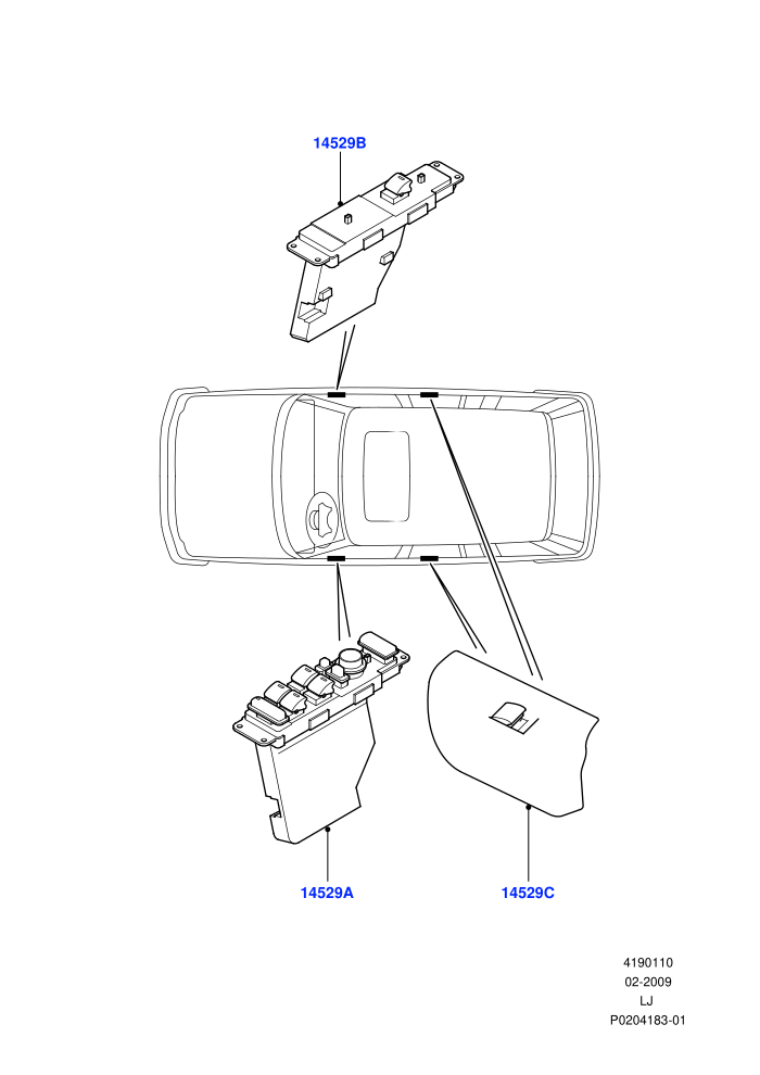 Switches (Front And Rear Doors)((V)FROMAA000001)