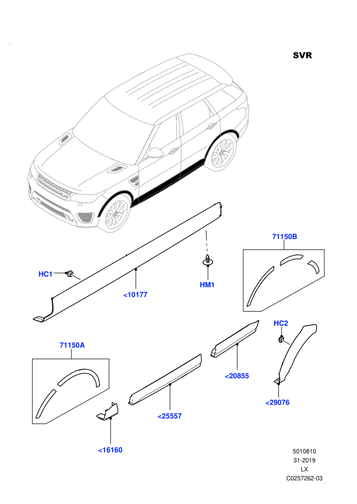 Body Mouldings (SVR,SVR Version)((V)FROMFA000001)