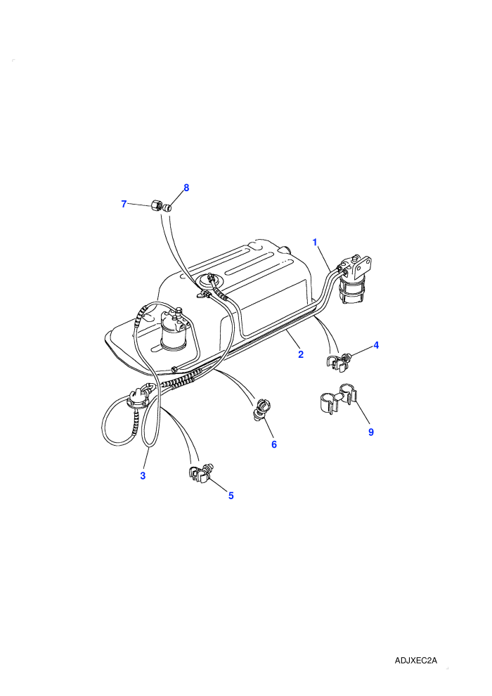 Fuel Pipes - With Sedimentor (2.5L 4 Cyl Diesel,90 Wheelbase)((V)TOWA159806)