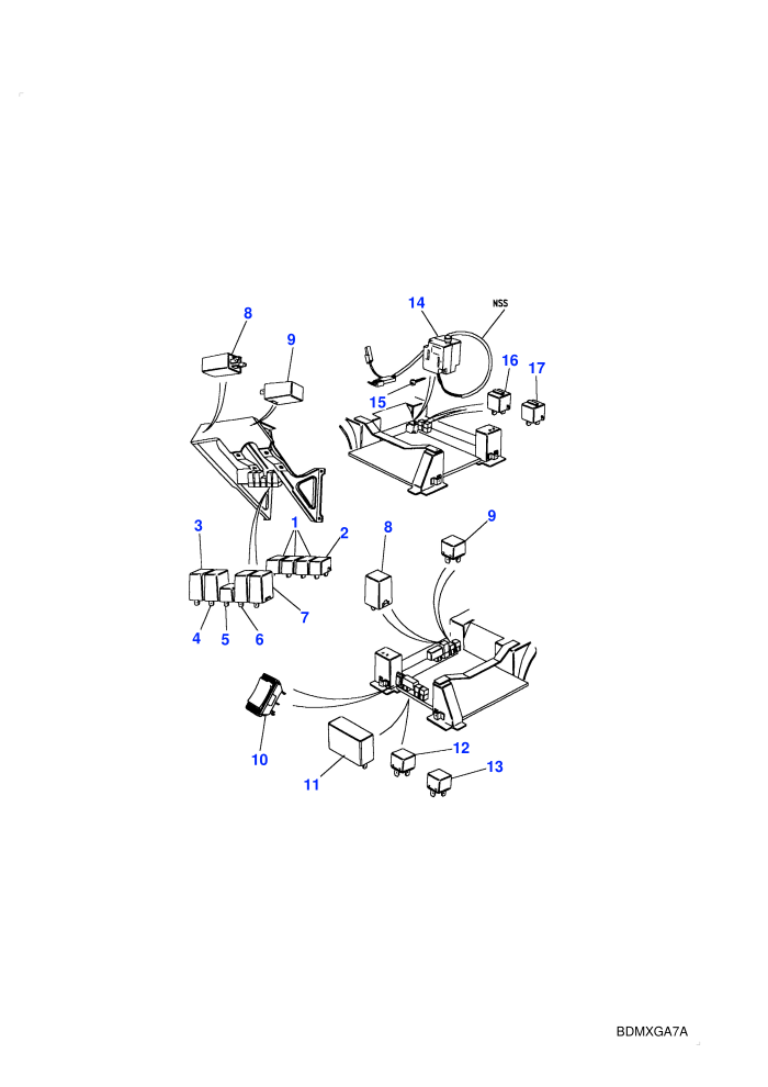 Relays - Footwell (LHD)((V)TOLA624644 (V)FROMKA624781)
