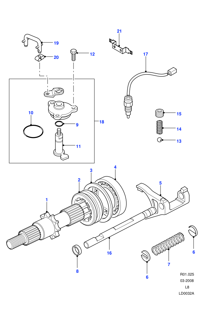 Front Ouput Shaft ((V)FROM7A000001)
