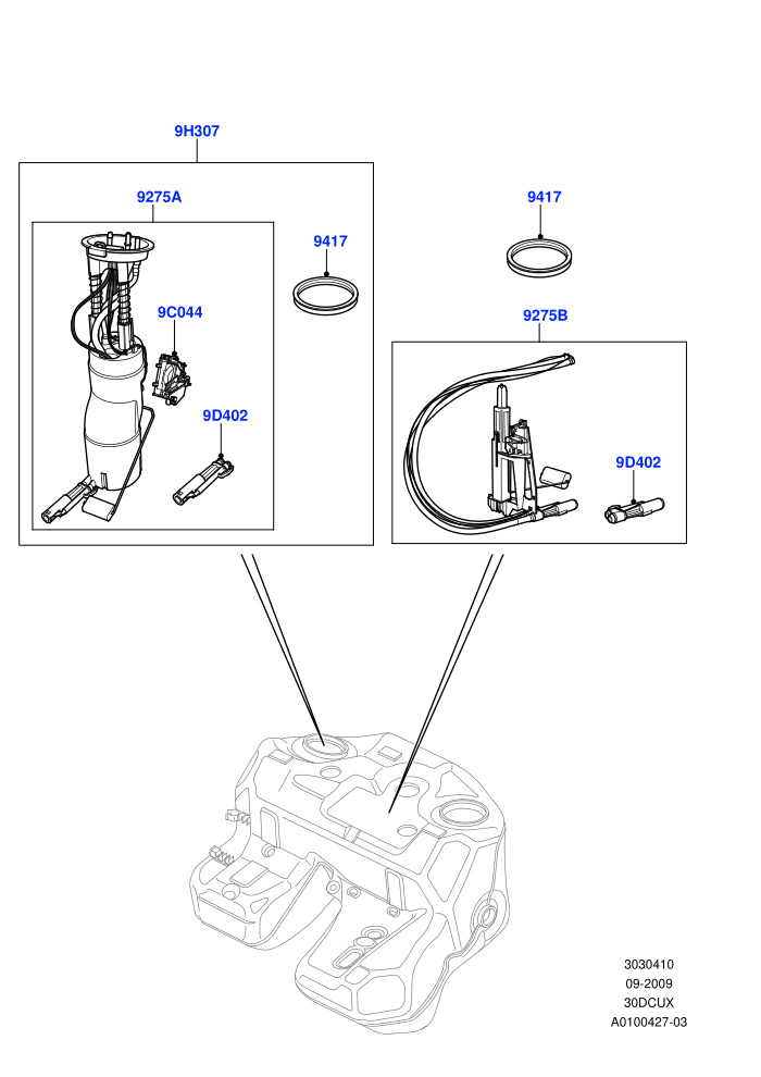 Fuel Pump And Sender Unit (M57 D30 3.0 Diesel)