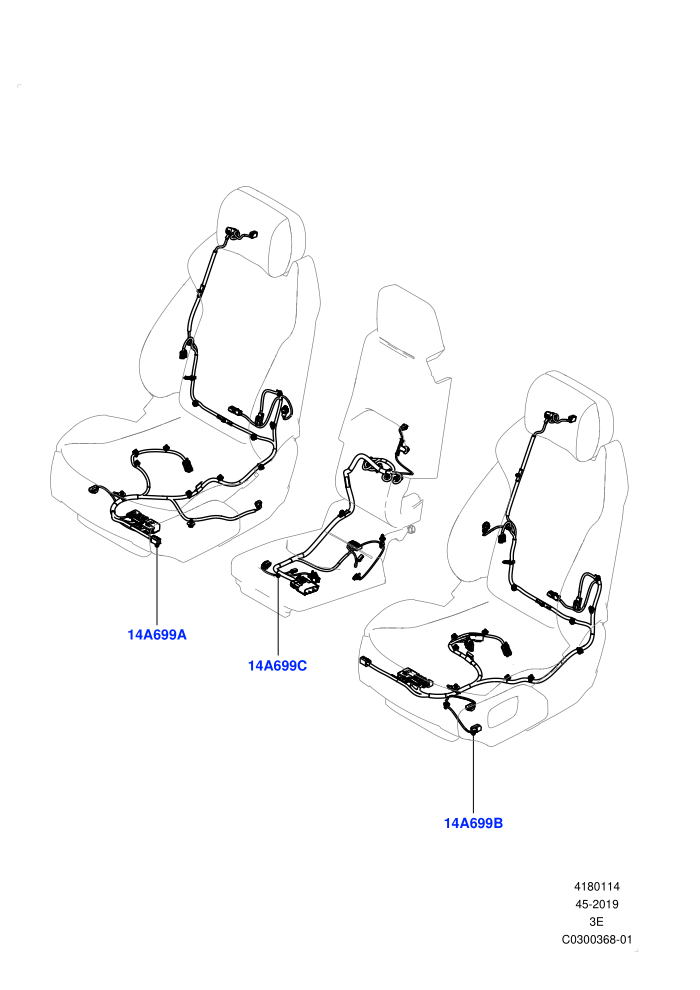 Wiring - Seats (Front Seats)((V)TON2999999)