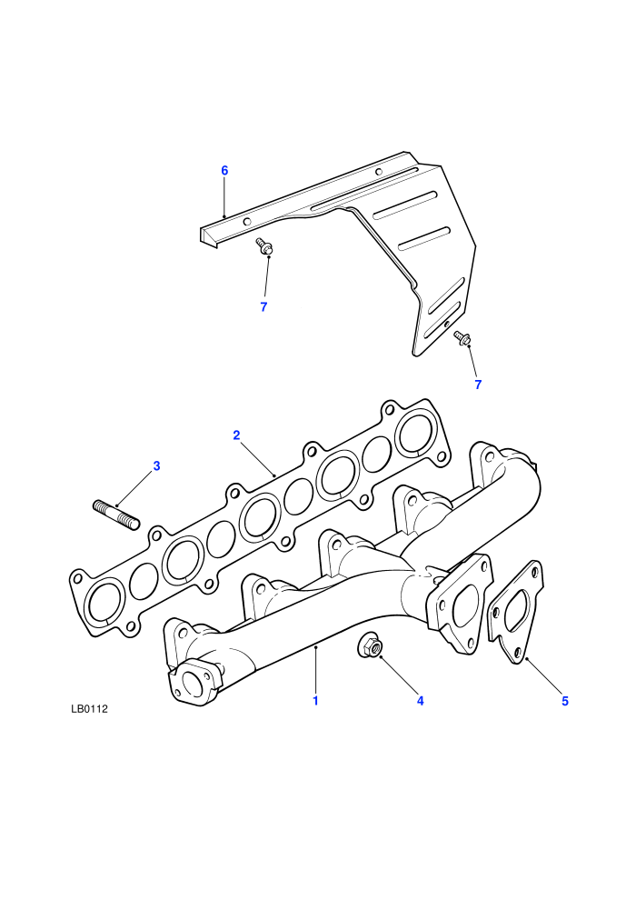 Manifold Exhaust (2.5L 5 Cyl L/R Turbo Diesel)