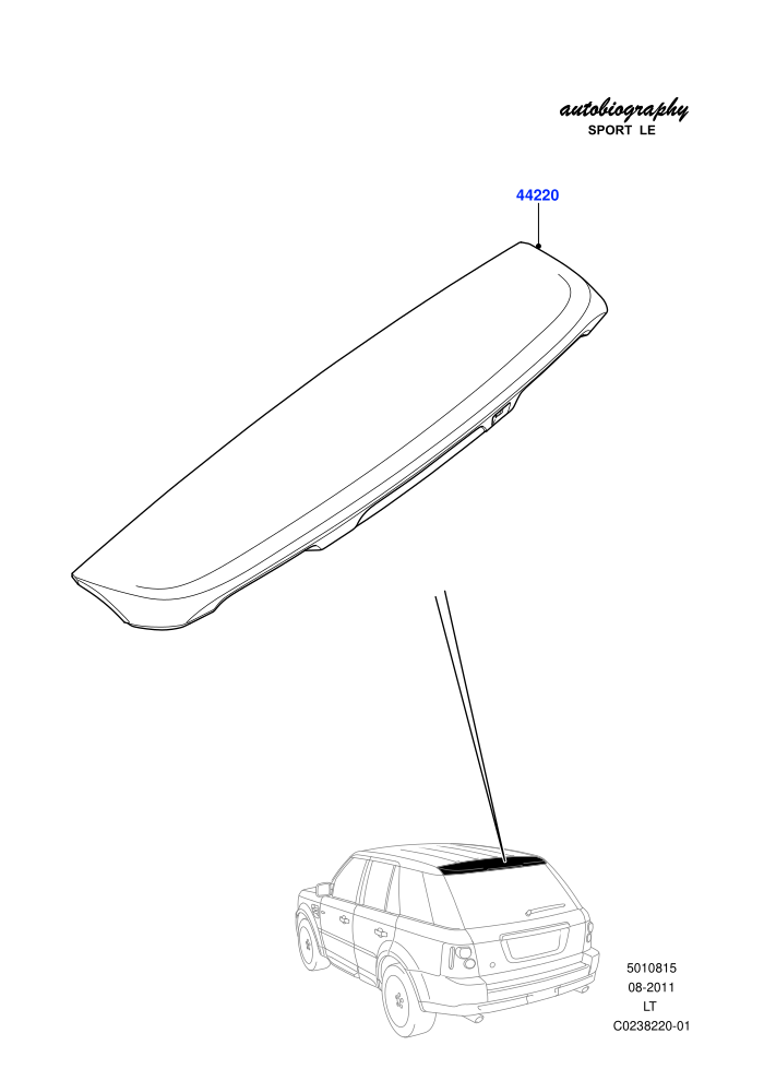 Spoiler And Related Parts (Autobiography Sport LE)((V)FROMCA000001)