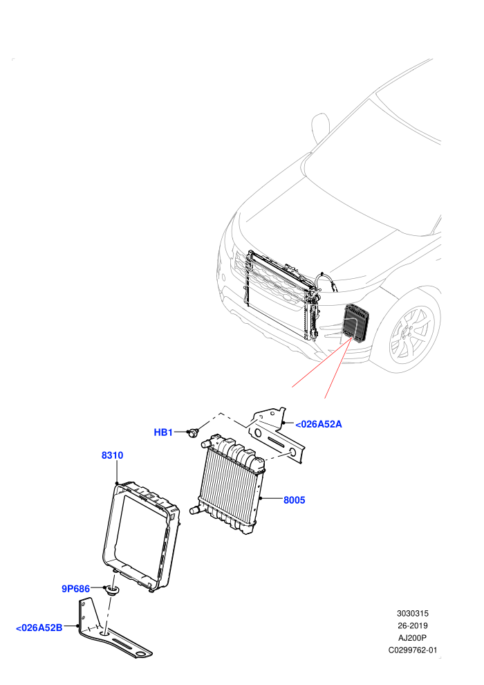 Radiator/Coolant Overflow Container (2.0L AJ20P4 Petrol High PTA,Changsu (China),High Engine Cooling,Low Engine Cooling,Medium Engine Cooling)