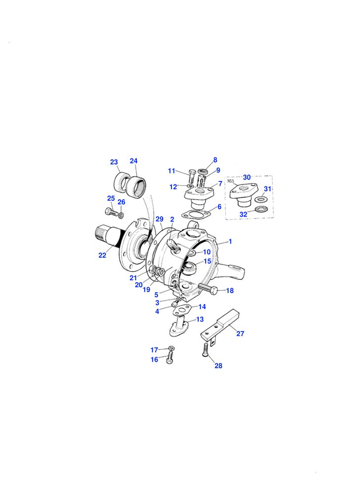 Swivel Pin Housing (4 Wheel Anti-Lock Braking System)