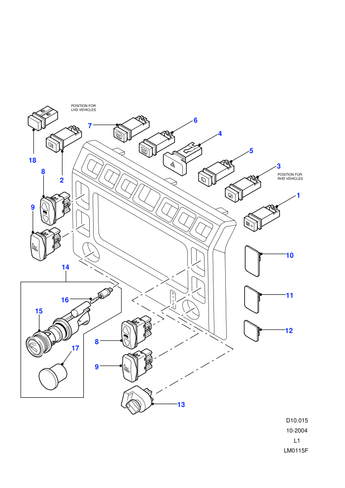 Facia Assembly-From (V) 2A000001