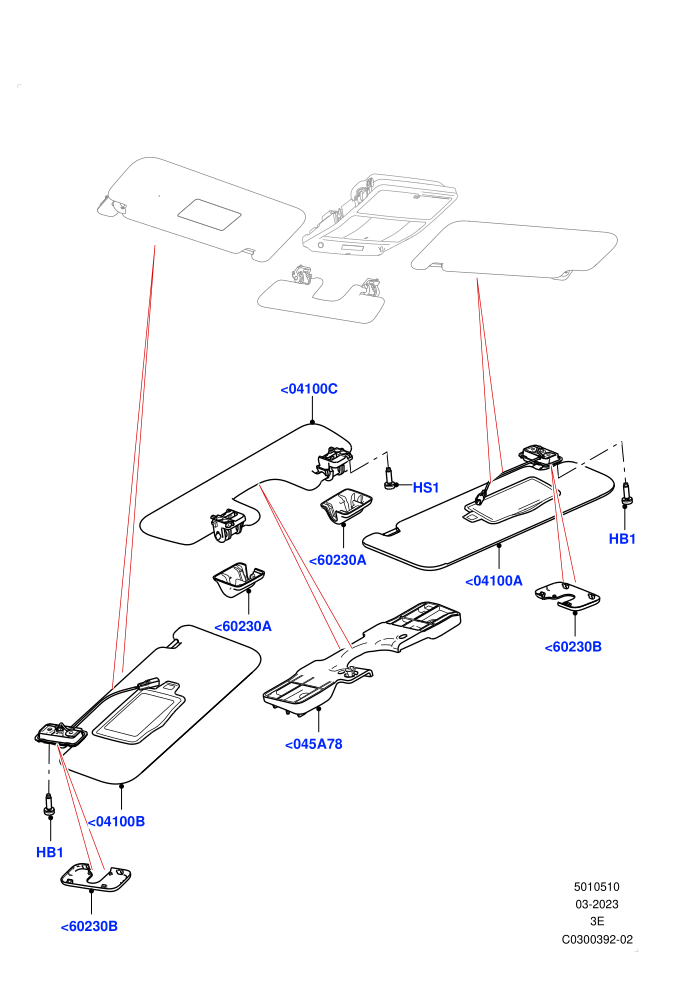 Headlining And Sun Visors (Sun Visors)