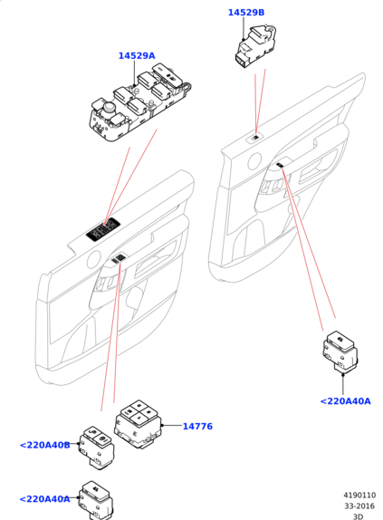 LR112883 LAND ROVER Блок управления стеклами (водительский) RRN 2013-/RRS 2014-/D5/RRV/DEF NEW