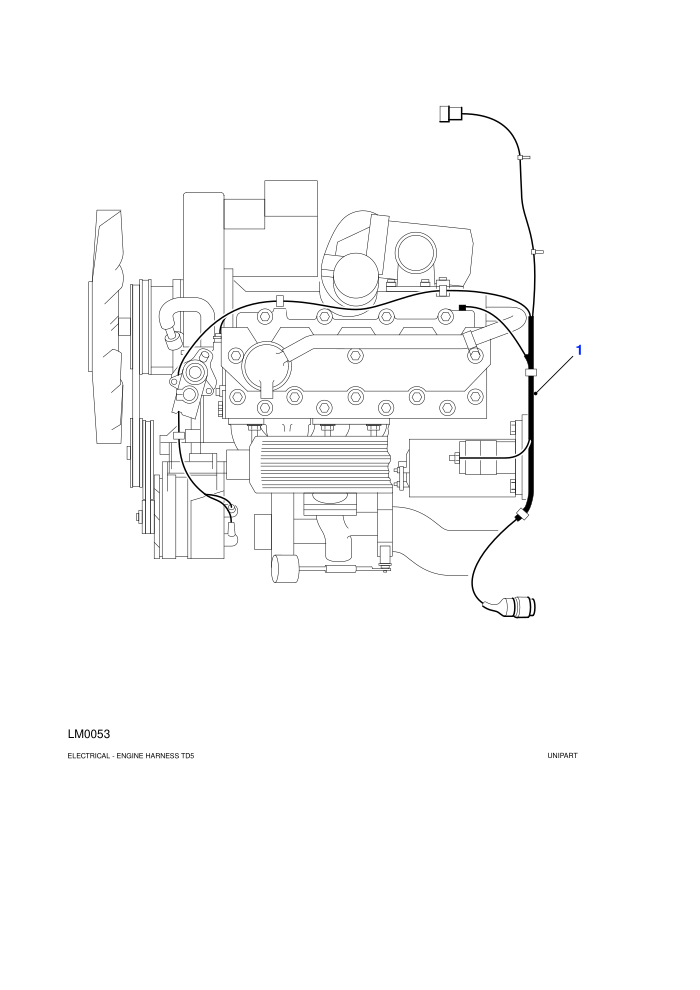 Engine Harness (2.5L 5 Cyl L/R Turbo Diesel)