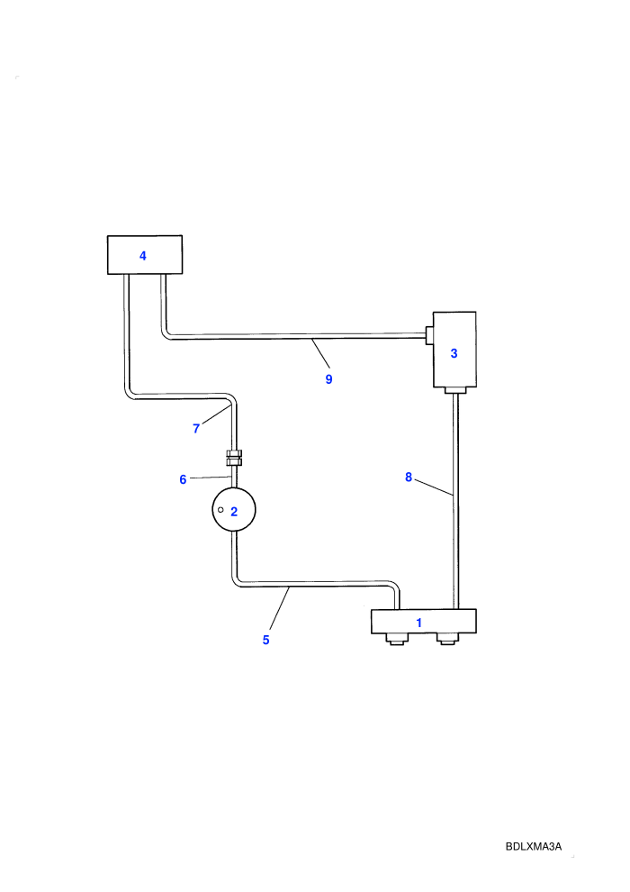 Hose Layout Left Hand Side (Cont) (Diesel VM,With Air Conditioning)