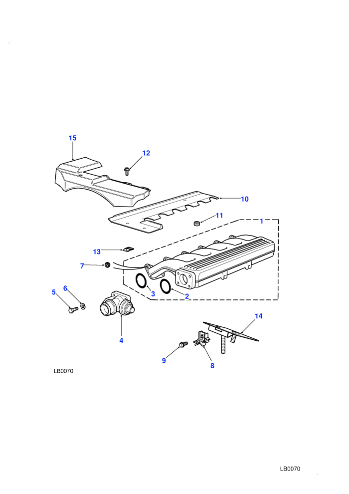 Inlet Manifold (2.5L 6 Cyl BMW Diesel)
