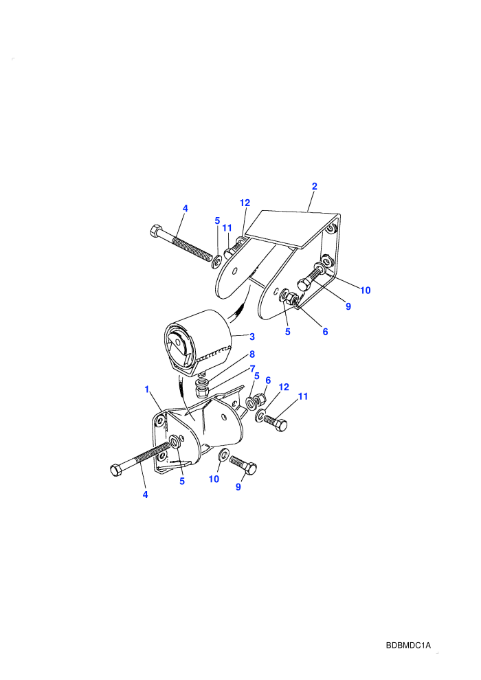 Engine Mountings (2.5L 200 Tdi,5 Speed Manual Transmission,Less Catalyst)