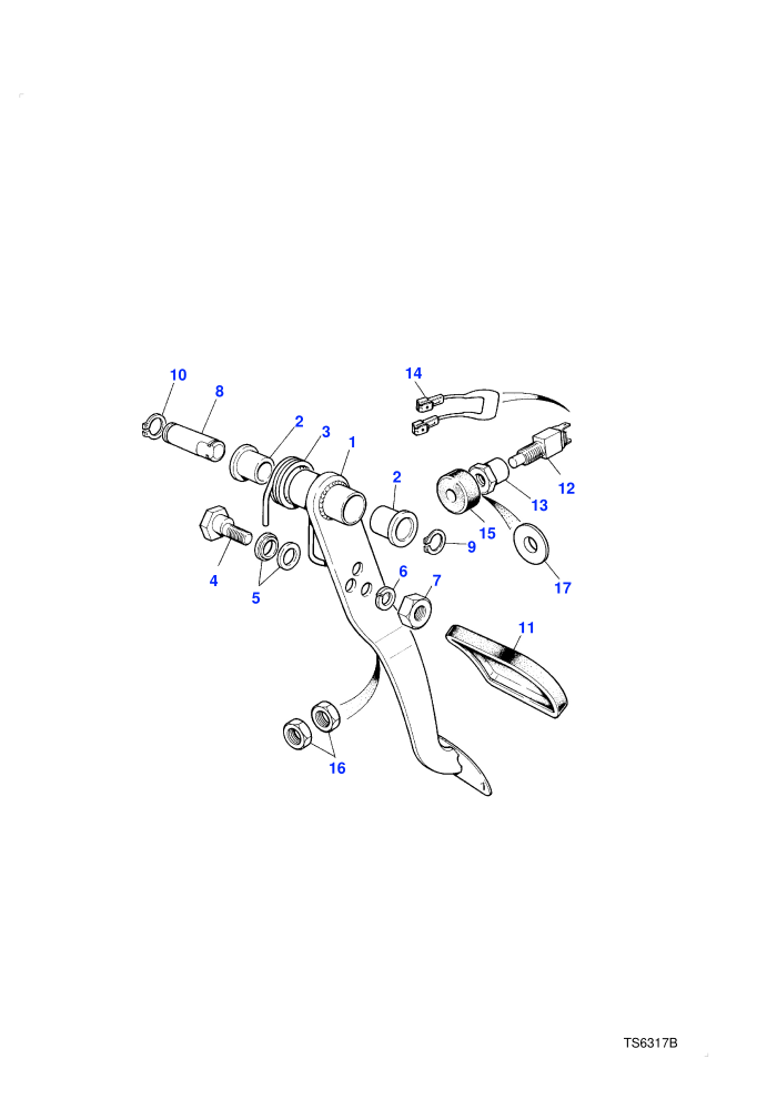 Brake Pedal & Bracket-From (V) DA301158