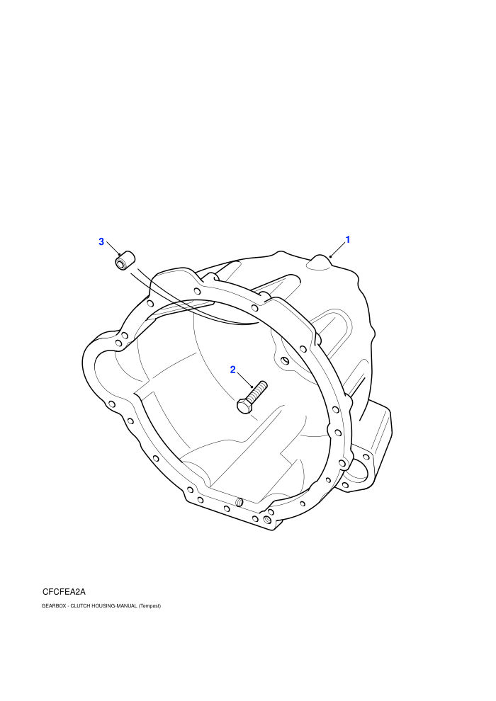 Bell Housing (2.5L 5 Cyl Diesel,Manual Transmission)
