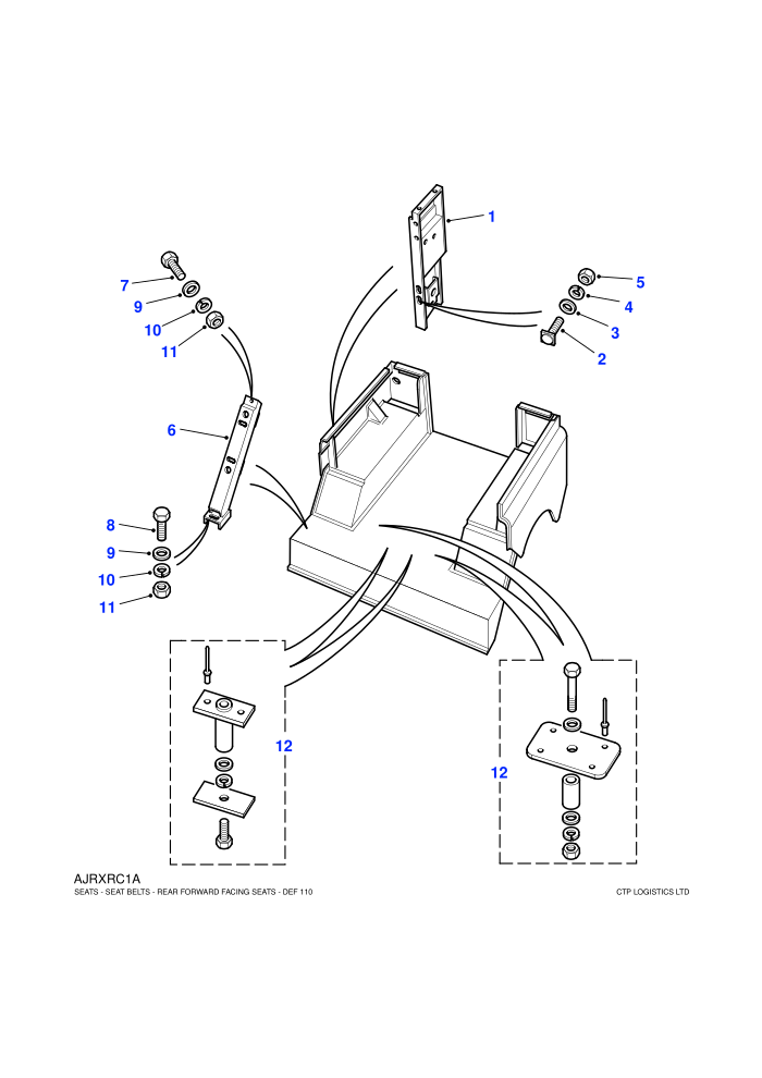 Rear Forward Facing Seats (110)