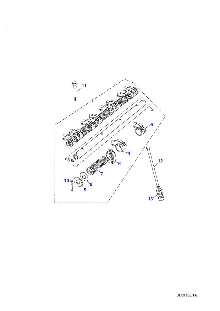 Rockershaft (V8 EFI Petrol)