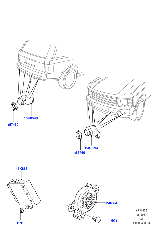 Parking Distance Control ((V)FROMAA000001)