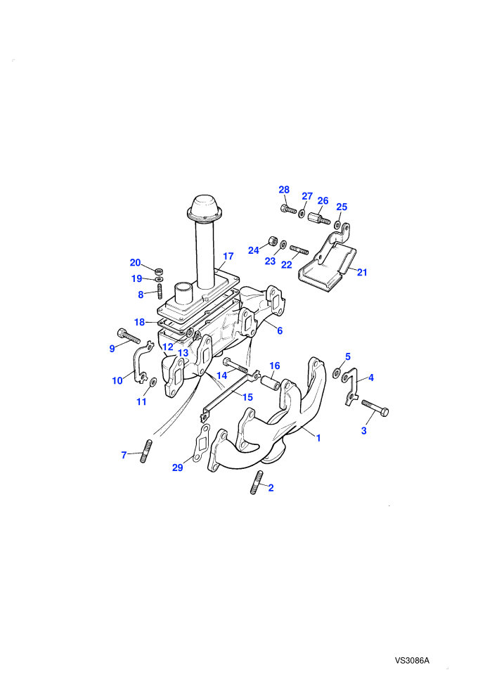 Exhaust Manifold-26D/27D/30D (Less Catalyst)