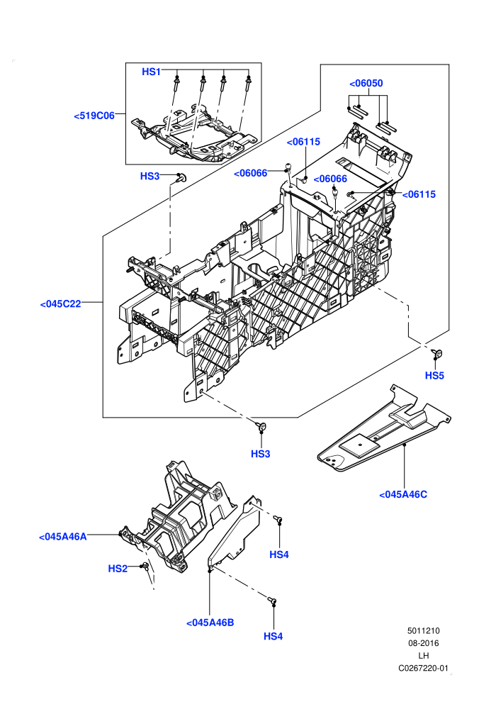 Console - Floor (Itatiaia (Brazil))(Internal Components)((V)FROMGT000001)