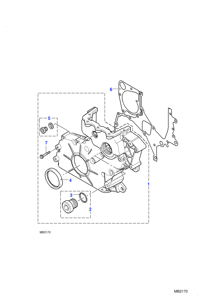 Lower Timing Case (M47 2.0L I4 16V Diesel)