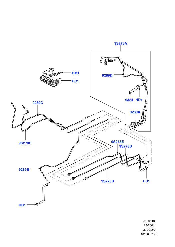 Fuel Lines (M57 D30 3.0 Diesel)