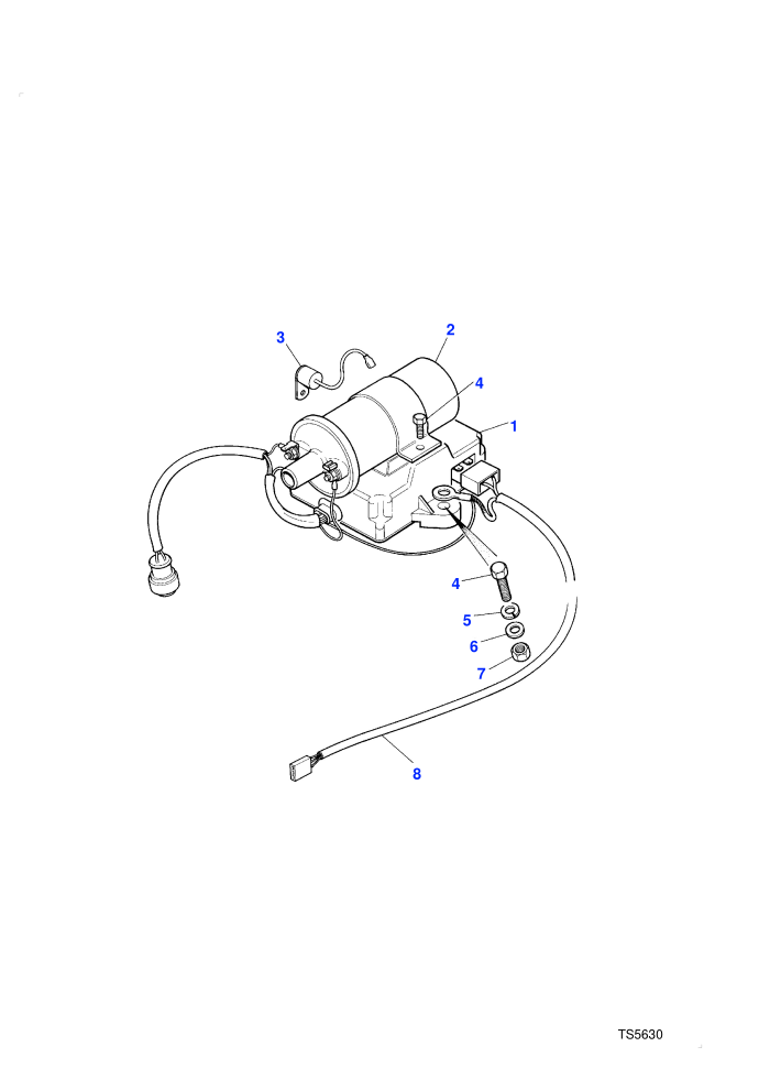 Coil-Horizontal Mounting (Petrol V8 L/R EFI)