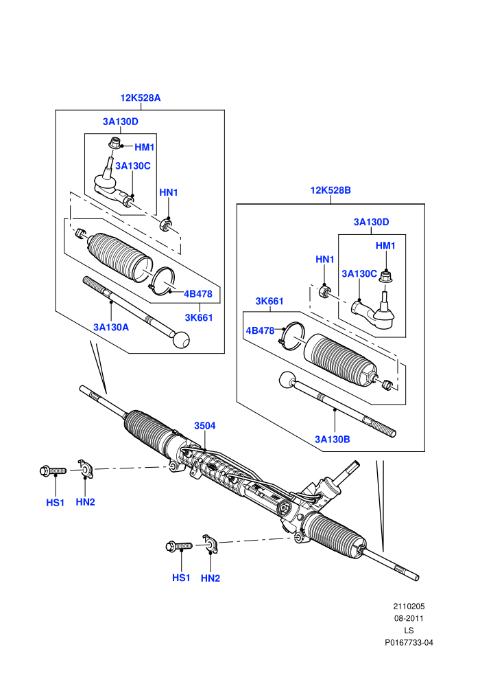 Steering Gear (LHD)((V)TO9A999999)