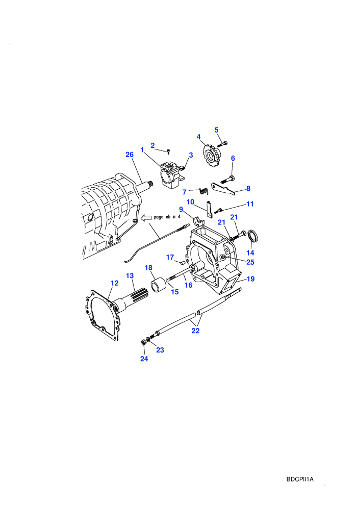 Governor & Extension Housing (4 Speed,Automatic Transmission)