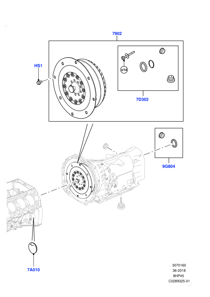 Converter (8 Speed Auto Trans ZF 8HP45)(Nitra Plant Build)((V)FROMK2000001)